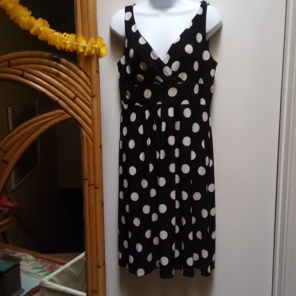 Chaps polka dot dress